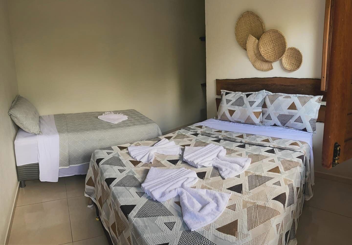 Quarto casal mais solteiro da Pousada dBoa